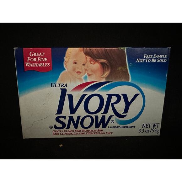 581	NOS 1995 Ivory Snow Laundry Detergent; 3.3 oz; Discontinued; PROP - Picture 2 of 5